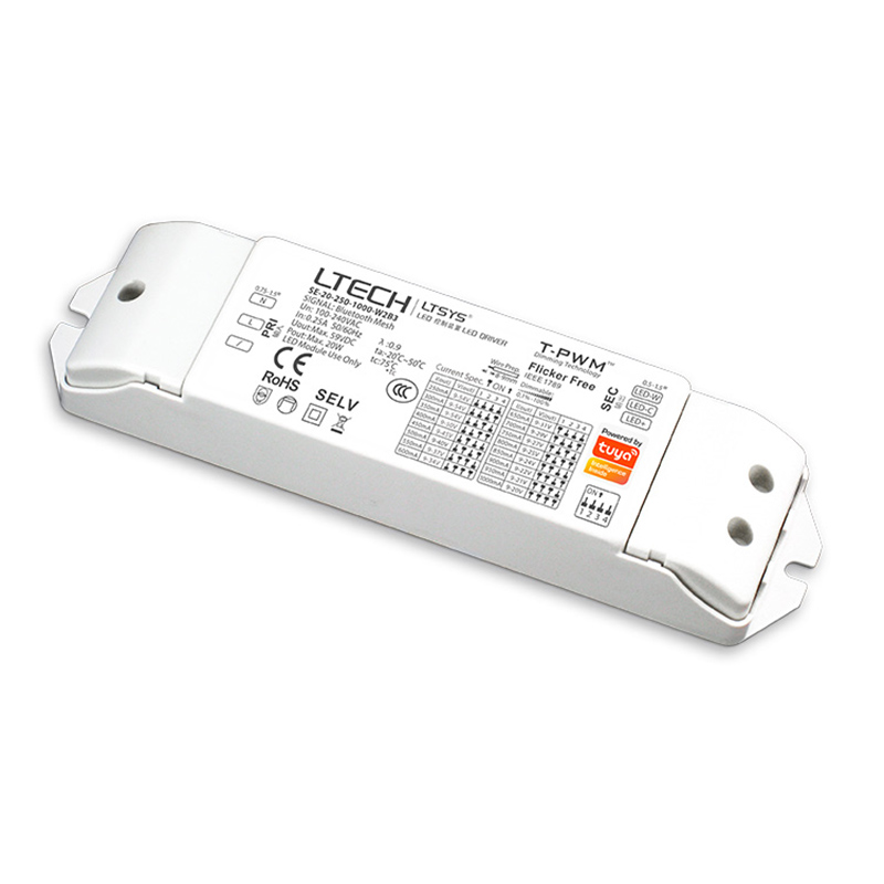 20W Constant Current Tunable White Driver SE-20-250-1000-W2B3